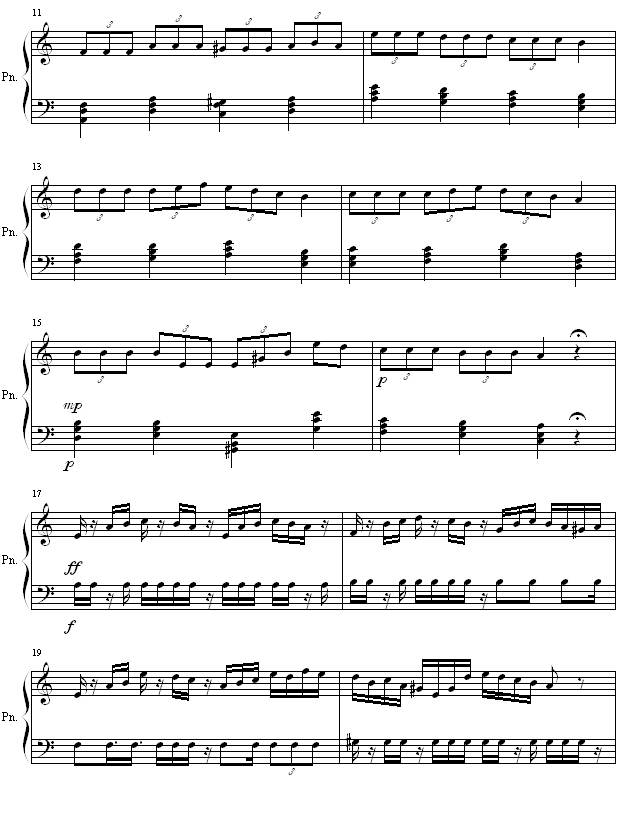 生日餐厅(强烈推荐)钢琴谱 第2页