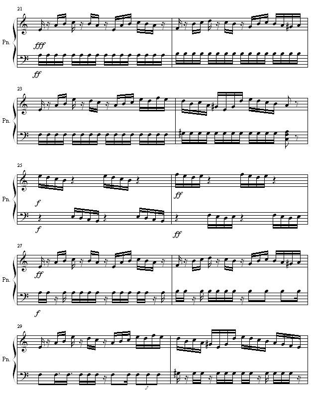 生日餐厅(强烈推荐)钢琴谱 第3页