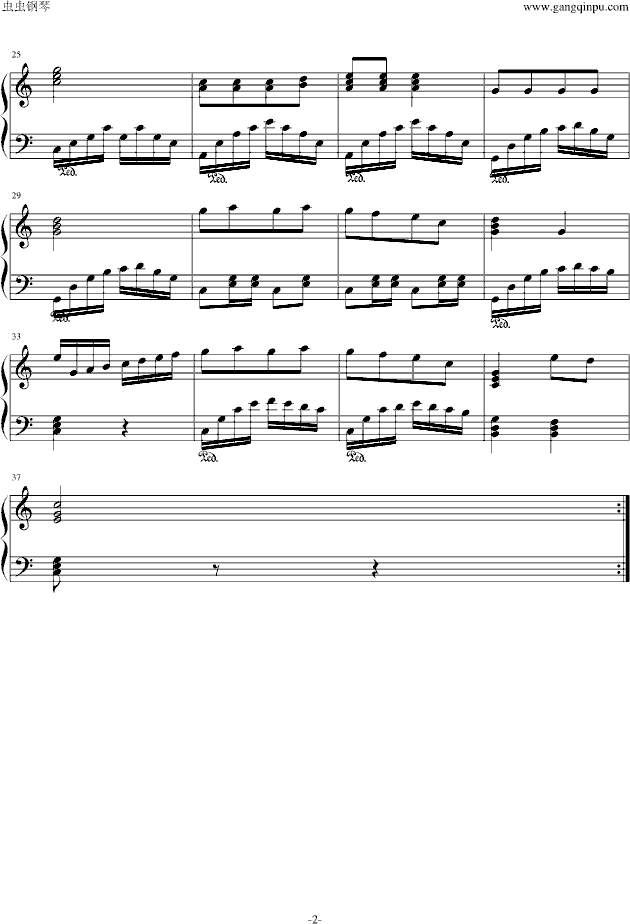 曲谱在哪儿_钢琴简单曲谱(2)