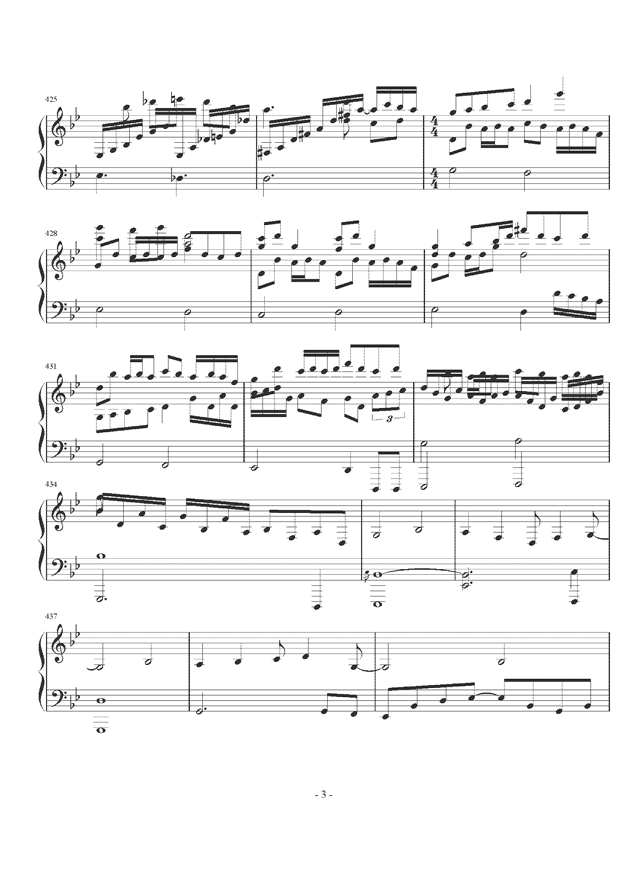 钢琴曲谱3_钢琴简单曲谱