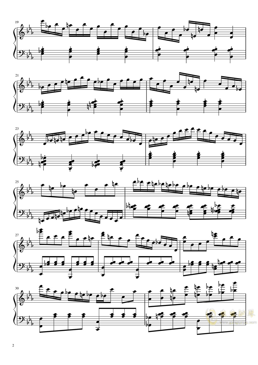 experience钢琴曲谱子_初学钢琴曲简单的谱子