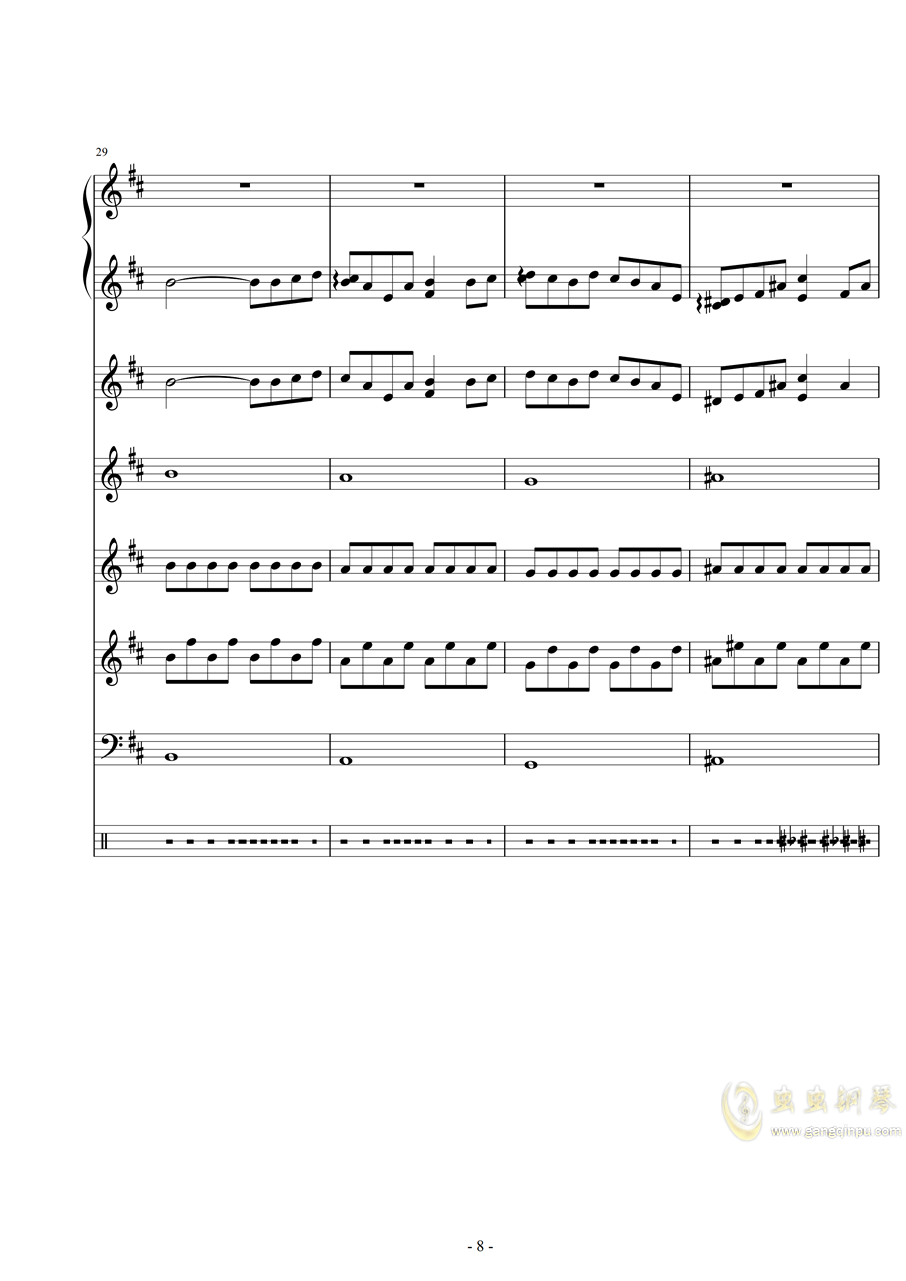 曲谱J64_钢琴简单曲谱(2)