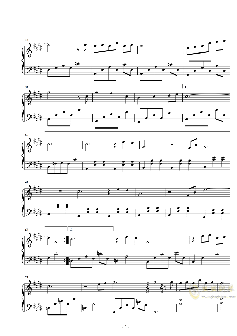 赵海洋曲谱下载_赵海洋的钢琴曲谱(2)